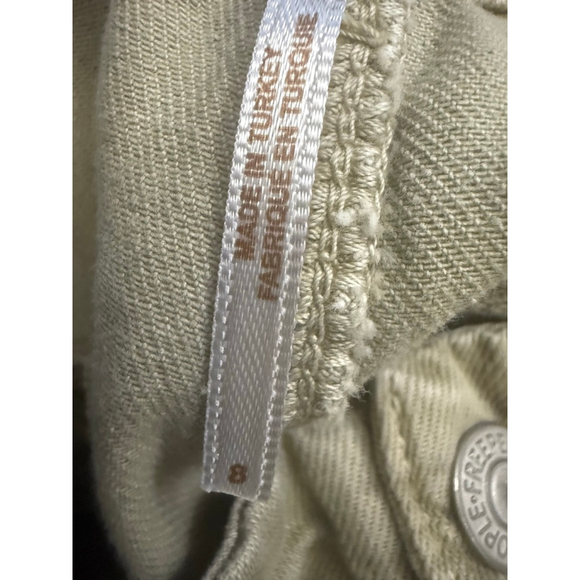 Women's Free People Green Wide Barrel Leg Cargo Pants Size 8 - Picture 8 of 8